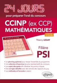 Thierry Legay - CCINP (ex CCP) mathématiques filière PSI.