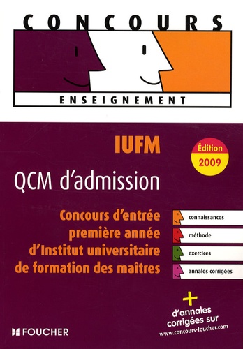 Thierry Marquetty et Denise Laurent - IUFM QCM d'admission - Concours d'entrée en 1e année d'Institut universitaire de formation des maîtres.