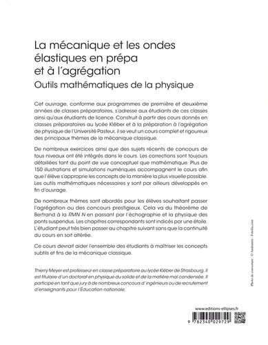 La mécanique et les ondes élastiques en prépa... de Thierry Meyer - Grand  Format - Livre - Decitre