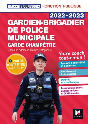 Gardien-brigadier de police municipale / Garde champêtre. Concours externe et internes. Catégorie C  Edition 2022-2023