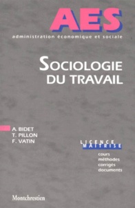 Thierry Pillon et François Vatin - Sociologie Du Travail.