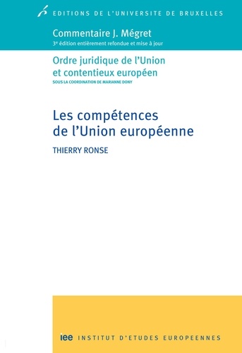 Thierry Ronse - Les compétences de l'Union européenne.