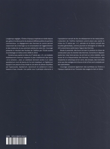 Les thermes du centre. 2 volumes : Volume 1, Texte ; Volume 2, Relevés, catalogues et planches