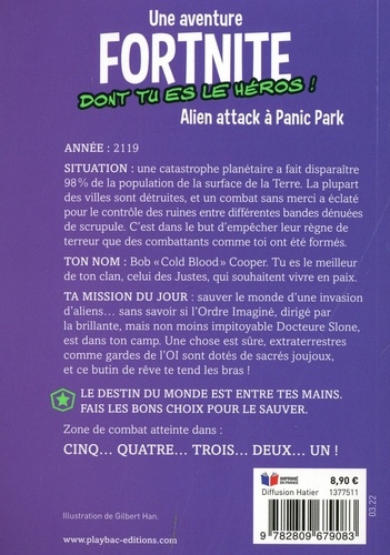 Une aventure Fortnite dont tu es le héros ! Tome 6 Alien attack à Panic Park