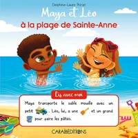 Maya et Léo à la plage de Sainte-Anne