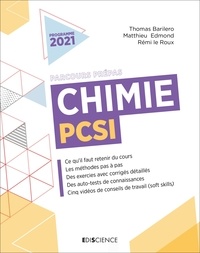 Thomas Barilero et Matthieu Emond - Chimie PCSI - 2021.