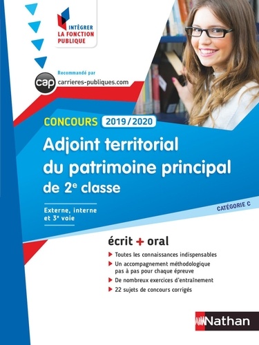 Adjoint territorial du patrimoine principal de 2e classe. Concours externe, interne et 3e voie catégorie C  Edition 2019-2020