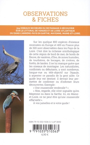 Guide des oiseaux des Pays de la Loire. Observations & fiches