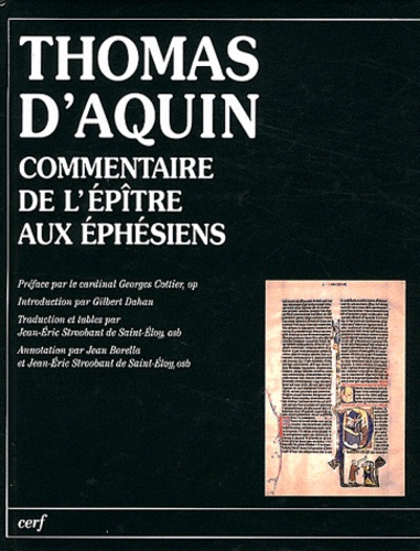  Thomas d'Aquin - Commentaire de l'épître aux Ephésiens.