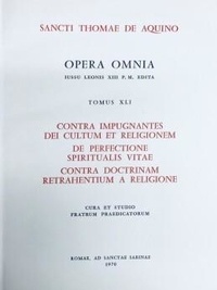  Thomas d'Aquin - Opuscula - v2 contra impugnantes 41.