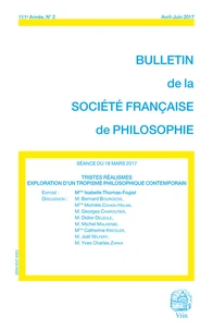 Tristes réalismes, exploration d'un tropisme philosophique contemporain