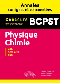 Physique-Chimie G2E, Agro-Véto, ENS
