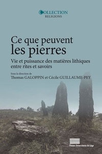 Thomas Galoppin et Cécile Guillaume-Pey - Ce que peuvent les pierres - Vie et puissance des matières lithiques entre rites et savoirs.