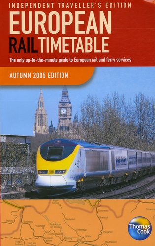 Thomas-H Cook - European Rail Timetable - Independant Travellers, édition en langue anglaise.