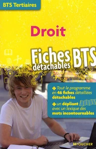 Droit, fiches détachables BTS tertiaires