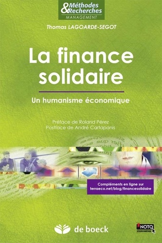 La finance solidaire. Un humanisme économique