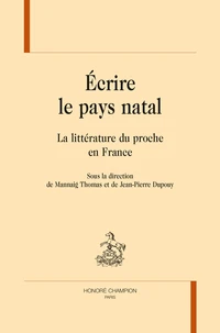Ecrire le pays natal