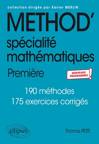 Spécialité mathématiques 1re  Edition 2019