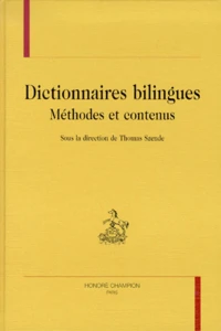 Dictionnaires Bilingues. Methodes Et Contenus