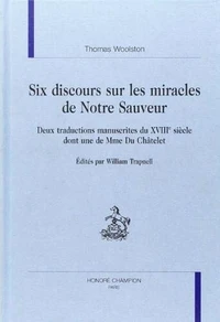 Six discours sur les Miracles de Notre Seigneur.