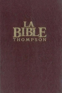 Bible Thompson rigide, marron "Colombe"