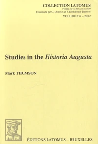 Studies in the Historia Augusta