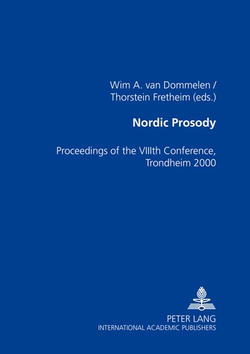 Thorstein Fretheim et Wim Van dommelen - Nordic Prosody - Proceedings of the VIII th  Conference, Trondheim 2000.