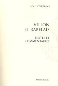 Villon et Rabelais
