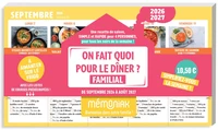 Bloc On fait quoi pour le diner ? 12 mois, septembre 2026-août 2027