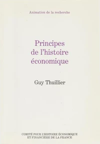 Principes de l'histoire économique