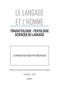 Le français sur objectifs spécifiques