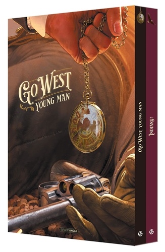 Tiburce Oger - Go West Young Man ; Indians ! L'ombre noire de l'homme blanc - Coffret en 2 volumes avec 2 ex-libris.