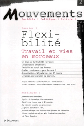 Tiennot Grumbach et  Collectif - Mouvements Numero 2 Janvier-Fevrier 1999 : Flexibilite. Travail Et Vies En Morceaux.
