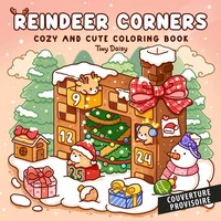 Lieux cosy d'hiver : coloriages tendres et mignons