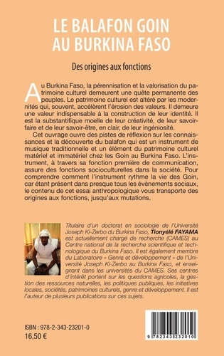Le balafon Goin au Burkina Faso. Des origines aux fonctions