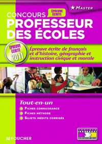Epreuve écrite de français, d'histoire, géographie et instruction civique et morale