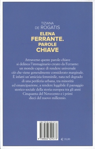 Elena Ferrante. Parole chiave