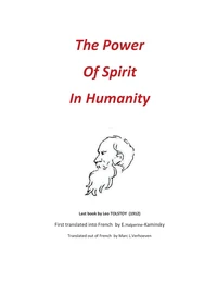 The power of spirit in humanity