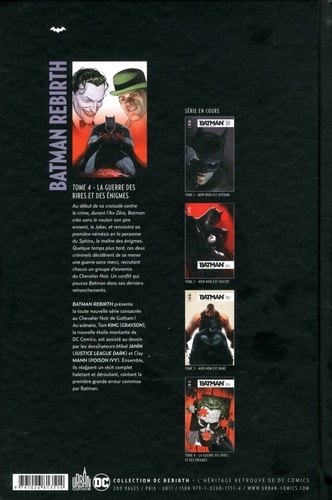 Batman Rebirth Tome 4 La guerre des rires et des énigmes