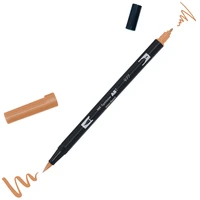 Abt dual brush pen 977 marron cuir
