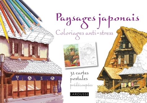 Tomohisa Monma - Paysages japonais - Coloriages anti-stress.