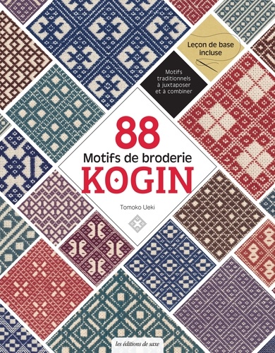 88 motifs de broderie Kogin