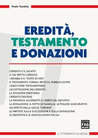 Eredità, testamento e donazioni