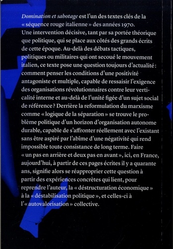 Domination et sabotage. Sur la méthode marxiste de transformation sociale