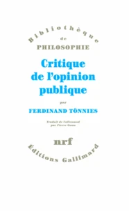 Crititque de l'opinion publique