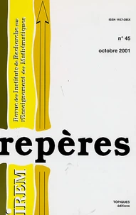 Repères-IREM N° 45, Octobre 2001