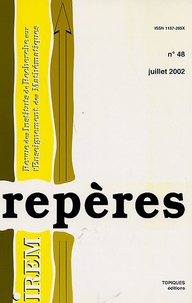 Anne Crouzier et Anne Boyé - Repères - IREM N° 48, Juillet 2002 : .