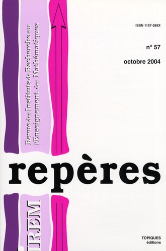Michel Chevallier - Repères - IREM N° 54, Octobre 2004 : .