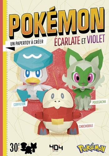 Pokémon Chochodile, Coiffeton & Poussacha. Un papertoy à créer