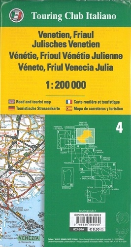 Veneto, Friuli, Venezia Giulia. 1/200 000